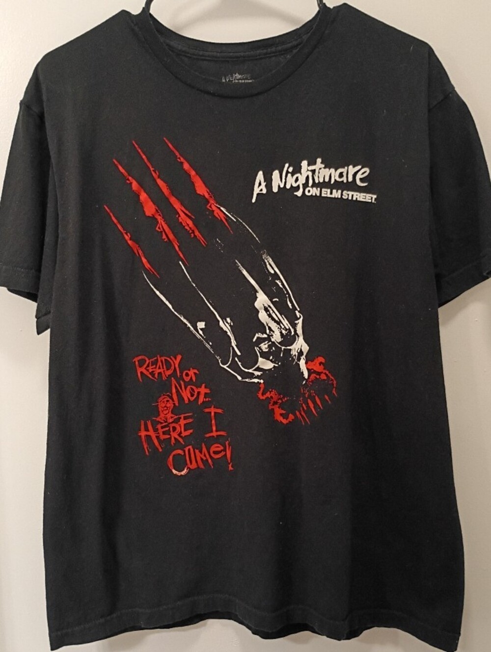 A Nightmare on Elm Street Black Graphic Tee - Horror Movie Shirt